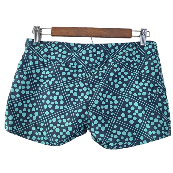 Patagonia Womens Wavefarer Aqua Blue Spotted Swim Board Shorts - Picture 2 of 4